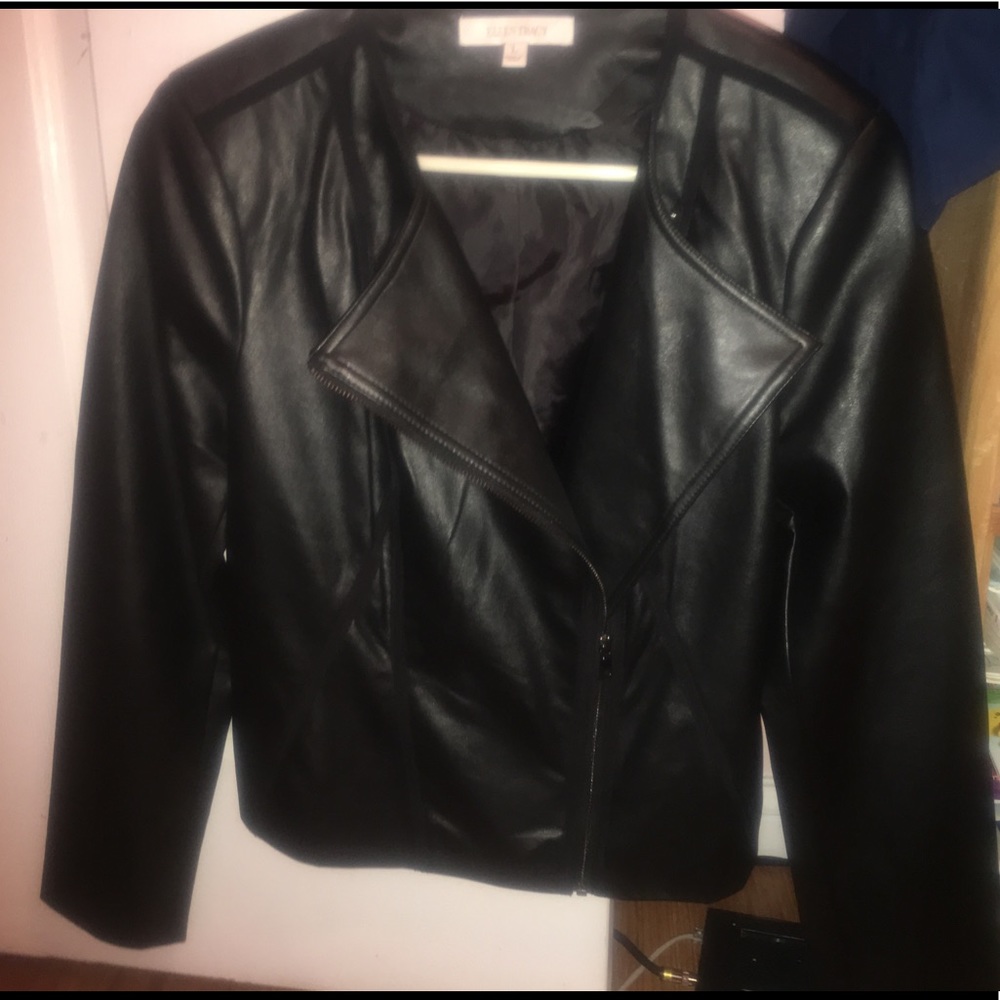 Faux leather jacket